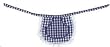Dollhouse Miniature Blue Gingham Lace Apron