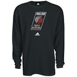 adidas Portland Trail Blazers Red Primary Logo Long Sleeve T-shirt