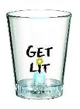 LiGHT uP 2 oz SHOT GLASS party flashing LED GET LIT