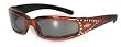 Orange Marilyn-3 Foam Padded Sunglasses, Motorcycle Atv Sports Eyewear
