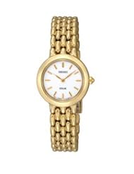 Seiko Womens SUP022 Stainless Steel Analog with White Dial Watch