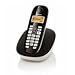 Siemens Gigaset A385 Schnurloses DECT-Telefon mit integriertem Anrufbeantworter mit beleuchtetem Grafik-Display, espresso & creme