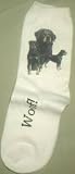 Rottweiler Puppies Dogs Woof Ladies Socks 9-11