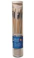 Brush Bundle of 18 Hog Brushes in a Canvas Brush Holder