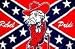 Rebel Pride Flag 3 ft x 5 ft - - - - Running rebels Confederate flag