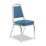 Virco Vinyl Upholstered Stacking Chair, 18w x 22d x 34-1/4h, Baja Carib, 4/carton