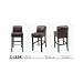 Dark Brown Full Leather Barstool By Wholesale Interiors