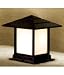 Hanover Lantern B28361ALM Indian Wells Medium 1 Light Outdoor Pier Lamp in Almond with Opalescent Honey Glass glass