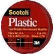 3m 6 Count 1-.50in. X 125in. Scotch Red Plastic Tape 191RD - Pack of 6