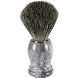 Swissco Badger Shave Brush Grey Marble Handle