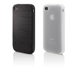 Belkin Grip Groove Silikon Schutzh�lle f�r Apple iPhone 4 (2er Pack) schwarz/wei�