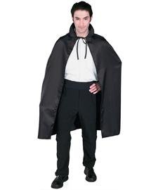 Rubie's Costume Co Satin Cape 3 4 Length Costume - Black - 45-Inch