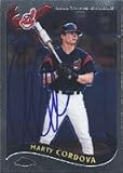 Marty Cordova, Cleveland Indians Autographed Card