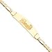 14K Miami Dolphins Large Team Name w/Logo Id Figaro Bracelet