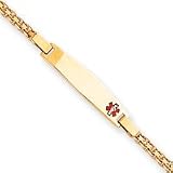 14k Medical Jewelry Childrens Bracelet - 6 Inch