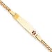 14k Medical Jewelry Childrens Bracelet - 6 Inch