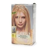 L'Oreal Feria Multi-Faceted Shimmering Colour 3x Highlights, Permanent, Sunflower Blonde 83, 1 ea