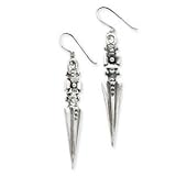 Sterling Silver Antiqued Gothic Earrin