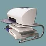 ASP27873 - Metal Art Desktop Printer/Monitor Stand with Paper Storage Shelf