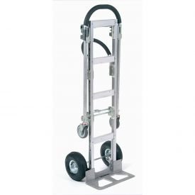 Aluminum 2 In 1 Convertible Hand Truck With Pneumatic Wheels
