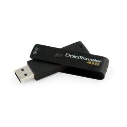 Kingston DataTraveler 410 - 8 GB USB 2.0 Flash Drive DT410/8GB (Black)