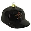 Houston Astros 3" Collegiate Glass Football Helmet Holiday Ornament - MLB Baseball