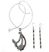 Fine Jewellery Earring And Pendant Sets Sterling Silver With Gemstones 51 Grams (Pndts045)