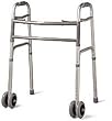 Deluxe Bariatric Walker, Extra-Wide Two-Button Walker With Dual 5" Wheels (1 Each/Case)