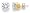 PARIKHS 10K Round Cut Yellow Gold Diamond Stud Earring (0.05 ctw, I-J color, I2 Clarity)