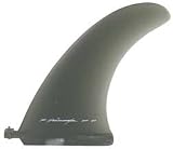 Rainbow Rusty Flex Longboard Fin - 8 in. - Grey