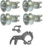 Rolling Cantilever Slide Gate Hardware Set, For 3" post, Chain Link Fence Gate