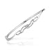 0.66 Cts Diamond Bangle in 18K White Gold