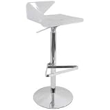 Vertex Barstool White By Lumisource
