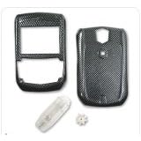 CARBON FIBER DESIGN SNAP-ON COVER HARD CASE (With Optional Swivel Belt Clip) for RIM BLACKBERRY 8703e 8703