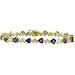 14k White Gold Tanzanite and Diamond Bracelet 8.90 TCW