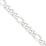 Sterling Silver 12.75mm Figaro Chain QFG350 9 21kvmN4O1UL. SL160 Sterling Silver 12.75mm Figaro Chain QFG350 9