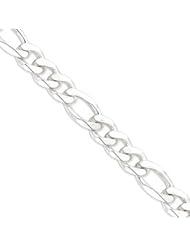 Sterling Silver 12.75mm Figaro Chain QFG350-9"