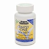 SuperNutrition Simply One 50+ Men High Energy, One-Per-Day, Vegetarian Food-Based Tablets 90 ea