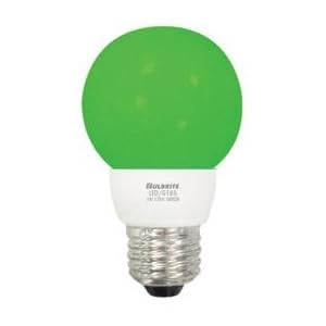 Decorative Globe LED Light Bulb w Green Shade (Set of 12)