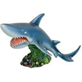 Eshopps Talking Shark Aquarium Ornament - 6 1/2 in. x 3 1/2 in. x 4 in.