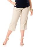 Motherhood Maternity: Plus Size Secret Fit Belly(tm) Twill Maternity Capri Pants