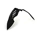 Baghdad Box Cutter, Black Traction Coating, Plain Edge