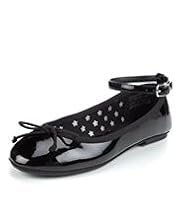 Patent Bow Ballet Pumps