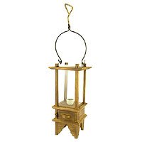 NOVICA Teak candleholder Glorious Blaze