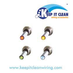 All Metal Toggle Switch With Led - Yellow 20a/12v