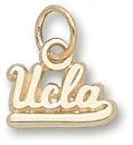 UCLA Bruins Solid 10K Gold Script ''UCLA'' 1/4'' Pendant