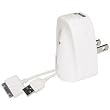 Sonnet Technologies USB Wall Charger with USB-to-Dock Cable for iPod (White)