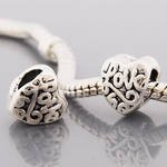 Believe Beads © 1 X Love Heart Charm Bead will fit Pandora/Troll/Chamilia Style Charm Bracelets