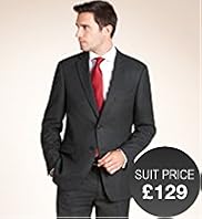 Big & Tall 2 Button Birdseye Jacket