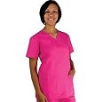 Cherokee Workwear Mock Wrap Scrub Top (XS-5X) in Assorted Colors